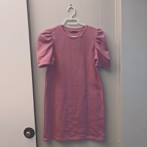 Mauve Zara Puff Sleeved Dress - Size Small